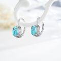 wholesale Sterling Silver Opal Turquoise Leverback Earrings for Women-0-10