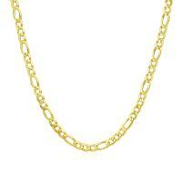 wholesale 925 Sterling Silver Oval Link Chain Necklace-Length:16 Inch Width:3MM, 14k yellow Gold