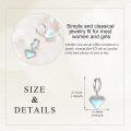 wholesale 925 Sterling Silver Triangle Celtic Knot Moonstone Drop Earrings-0-2