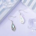 wholesale 925 Sterling Silver Teardrop Moonstone & Turquoise Dangle Earrings-0-3