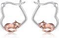 wholesale 925 Sterling Silver Fox Shape Studs  for Girls and Women-0-0
