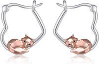 wholesale 925 Sterling Silver Fox Shape Studs  for Girls and Women-Fox