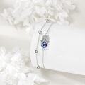 wholesale 925 Sterling Silver Evil Eye Hamsa Hand Charm Bracelet s for Women-0-1