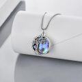 wholesale 925 Sterling Silver Labradorite Tree of Life Locket Necklace - Irish s for Women-0-4