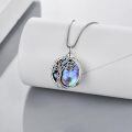 wholesale 925 Sterling Silver Labradorite Tree of Life Locket Necklace - Irish s for Women-0-4