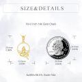 wholesale 14k Gold Mermaid Pendant With White Pearl Necklace-0-3