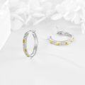 wholesale Sterling Silver Small Huggie Hoop Earrings Flower Jewelry Gift for Women-0-8