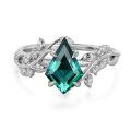 wholesale 10k Gold Emerald Leaf Rings Wholesale With Diamonds-0-4