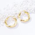 wholesale 14k Gold Hoop Earrings Wholesale With Elegant Curved Design-0-1