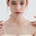 wholesale 14k Mother And Daughter Love Pendant Necklace Wholesale With Lab Diamond Accent-0-4