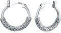 wholesale 925 Sterling Silver Snake Patterned Small Hoop Earrings for Women - Vintage Style  Ideas-0-0