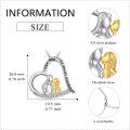 wholesale 925 Sterling Silver Mother Daughter Heart Necklace - Hypoallergenic Lead-Free Gift for Women-0-4