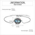wholesale 925 Sterling Silver Abalone Shell Tree of Life Urn Bracelet for Ashes Cremation Keepsake Jewelry-0-3