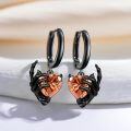 wholesale Sterling Silver Skeleton Hand Skull Hoop Earrings Halloween Gothic Jewelry Gifts-0-28
