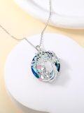 wholesale TOUPOP Mothers Day Gifts From Daughter 925 Sterling Silver Tree Of Life Bunny Pendant Necklaces Mother Daughter Jewelry Gifts For Women Mom -0-2