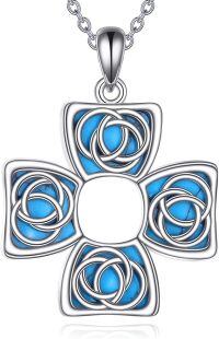 wholesale 925 Sterling Silver Celtic Knot Cross Pendant Necklace - Lead & Nickel Free, Adjustable Chain, Gift for Valentine's Christmas-Cross-Celtic knotⅠ