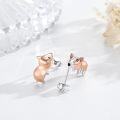 wholesale 925 Sterling Silver Pig Stud Earrings - Cute Animal Jewelry for Women and Girls-0-4
