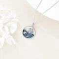 wholesale 925 Sterling Silver Turtle Family Pendant Necklaces for Women Girls Ocean Wave s-0-3