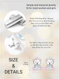 wholesale 925 Sterling Silver Nurse Bear Stud Earrings for Women Girls - Cute Pink Enamel Heart Paw Print Teddy Bear Post Earings Gift Set-0-1