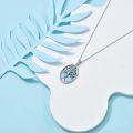 wholesale 925 Sterling Silver Turquoise Tree of Life Pendant with 18+2 Chain-0-4