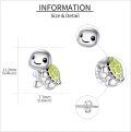 wholesale 925 Sterling Silver Turtle Stud Earrings Cute Animal s for Women-0-4