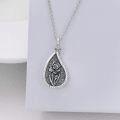 wholesale 925 Sterling Silver Lapis Lazuli Heart Necklace Wholesale With Diamonds And Funnel-0-3