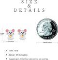 wholesale 925 Sterling Silver Mouse Stud Earrings for Ladies - Christmas Gift Ideas-0-3