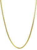 wholesale 14K Gold Box Chain Necklace for Women - 24 Length 3MM Width Lobster Claw Clasp-0-1