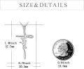 wholesale 925 Sterling Silver Hope Cross Pendant Necklace for Women - Religious Jewelry Christian Gifts-0-4