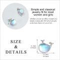 wholesale 925 Sterling Silver Blue Moonstone Whale Stud Earrings Gift for Women Girls-0-5