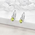 wholesale 925 Sterling Silver Celtic Birthstone Leverback Earrings Trinity Knot Gift-0-2