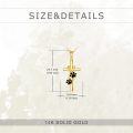 wholesale 14K Gold Cross with Paw Prints Pendant Necklace for Women Gifts for Mom Grandmother Sis-0-4