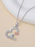wholesale 925 Sterling Silver Elephant & Butterfly Heart Pendant Necklaces for Girls Gifts-0-3