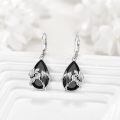wholesale 925 Sterling Silver Black Onyx Dragon Earrings Wholesale Drop Style-0-1