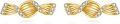 wholesale 14K Gold Twist Candy Stud Earrings with Cubic Zirconia - Small Honey for Women-0-0