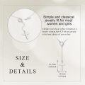wholesale 925 Sterling Silver Cross Toggle Lariat Necklace for Women-0-4