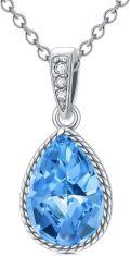 wholesale Sterling Silver Natural Gemstone Diamond Necklace 1 Ct Pear Teardrop Pendant 18+2 Inch Women s Birthday Mother s Day Gift-0-6