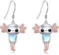 wholesale 925 Sterling Silver Angel Moonstone Heart Drop Earrings for Women-0-0