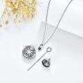wholesale 925 Sterling Silver Compass Pendant Necklace with Chain - Vintage Style Nautical s for Women-0-4