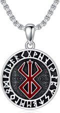 wholesale 925 Sterling Silver Mens Triskele Norse Symbol Pendant Necklace-0-0