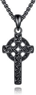 wholesale 925 Sterling Silver Celtic Knot Cross Pendant - Religious  for Him & Her-0-0