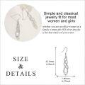 wholesale 925 Sterling Silver Celtic Knot Pearl Drop Dangle Earrings with Leverbacks-0-4