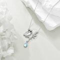 wholesale 925 Sterling Silver Owl Pendant Necklace-0-4