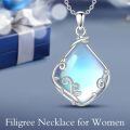 wholesale 925 Sterling Silver Black Onyx Vine Leaf Pendant Necklace For Women-0-20