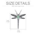wholesale 925 Sterling Silver Dragonfly Urn Pendant Necklace Turquoise Stone Oxidized Memorial Jewelry-0-56