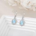 wholesale 925 Sterling Silver Elegant Purple Teardrop Earrings Wholesale With Crystal Accents-0-28