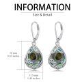 TOUPOP Sterling Silver Celtic Filigree Teardrop Leverback Earrings-0-4