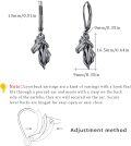 wholesale 925 Sterling Silver Black Plated Dangle Horse Head Earrings for Women-0-4