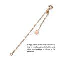 wholesale 18k Rose Gold Chain Bracelet With Ball Bead And Round Tag-0-4