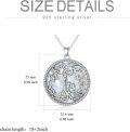 wholesale  925 Sterling Silver with Mother of Pearl Tree of Life Necklace for Women Mom Grandma Wife Daughter Gift-0-5